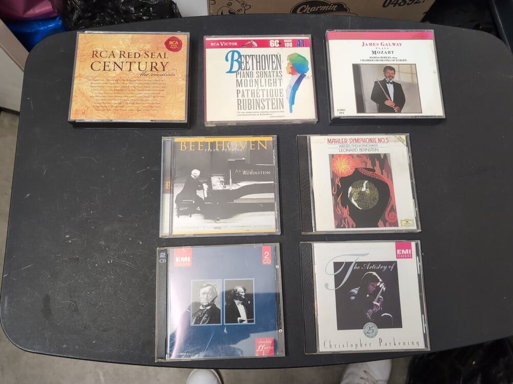 CD Lot Classical Music Beethoven Wagner Mozart Vocalists Parkening 10 Discs